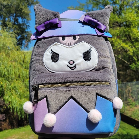 BNWT Her Universe Fuzzy Kuromi Bag - Picture 1 of 3